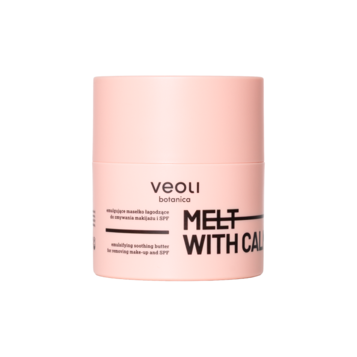 VEOLI BOTANICA MELT WITH KINDNESS Emulgujące masełko łagodzące do zmywania makijażu i SPF do skóry naczyniowej 40 g