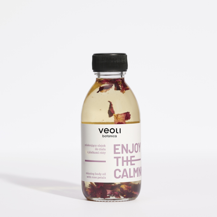 VEOLI BOTANICA ENJOY THE CALMNESS Relaksujący olejek do ciała z płatkami róży 150 ml