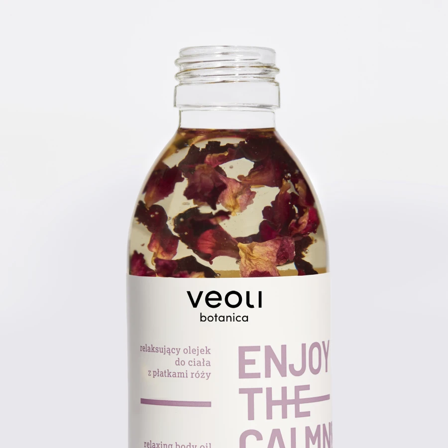 VEOLI BOTANICA ENJOY THE CALMNESS Relaksujący olejek do ciała z płatkami róży 150 ml