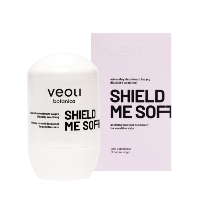 VEOLI BOTANICA SHIELD ME SOFTLY Mineralny dezodorant kojący dla skóry wrażliwej 50 ml