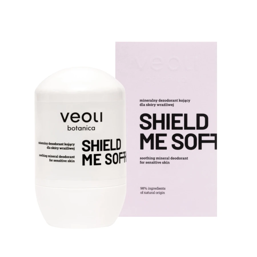VEOLI BOTANICA SHIELD ME SOFTLY Mineralny dezodorant kojący dla skóry wrażliwej 50 ml