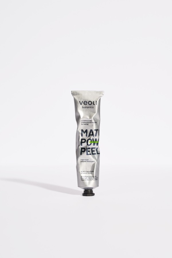 VEOLI BOTANICA MATCHA POWER PEEL Multikwasowy peeling enzymatyczny do twarzy 75 ml