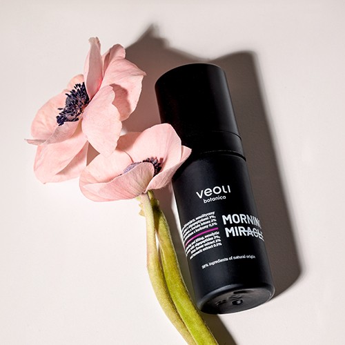 VEOLI BOTANICA MORNING MIRACLE Rozświetlająco-liftingujący, senolityczny krem do twarzy na dzień z oligopeptydami 3%, ekstraktem z kwiatu lotosu 2% oraz ekstraktem z kurkumy 0,5% 30 ml