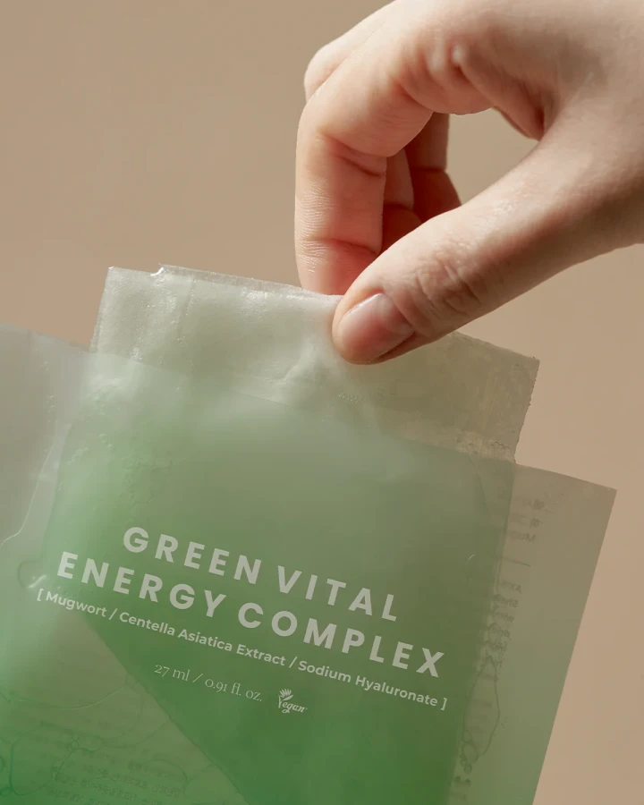 AXIS-Y Mugwort Green Vital Energy Complex Sheet Mask Rewitalizująca maska w płachcie