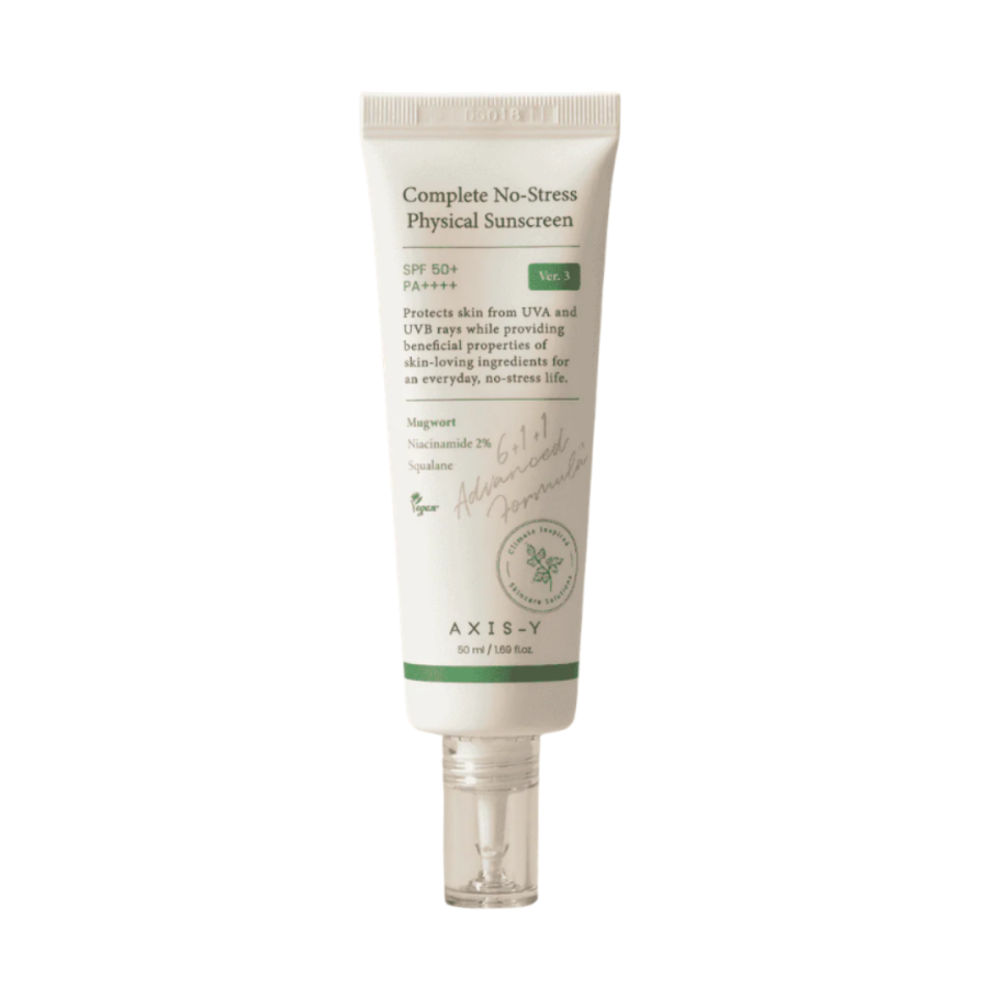 AXIS-Y Complete No-Stress Physical Sunscreen SPF50+/PA++++ Krem z filtrem mineralnym 50 ml