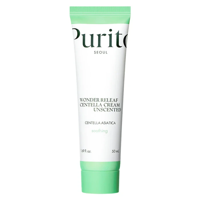 PURITO Wonder Releaf Centella Cream Unscented Łagodząco regenerujący krem z ekstraktem z wąkroty azjatyckiej 50 ml