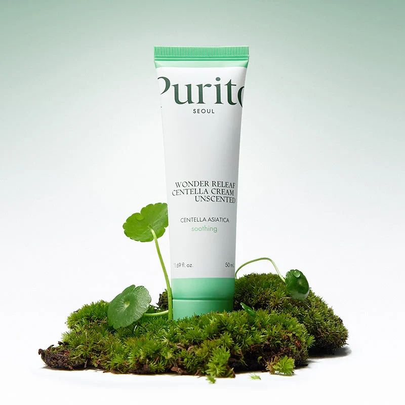 PURITO Wonder Releaf Centella Cream Unscented Łagodząco regenerujący krem z ekstraktem z wąkroty azjatyckiej 50 ml