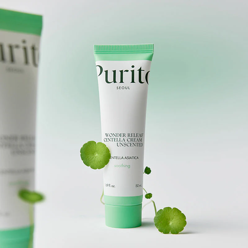 PURITO Wonder Releaf Centella Cream Unscented Łagodząco regenerujący krem z ekstraktem z wąkroty azjatyckiej 50 ml