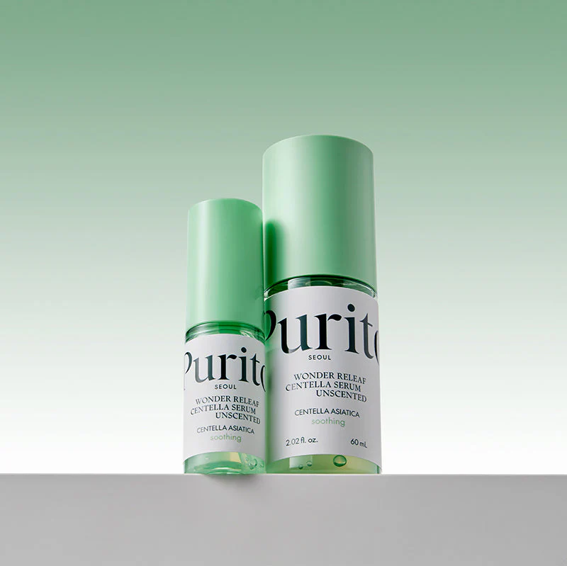 PURITO Wonder Releaf Centella Mini Kit Unscented Zestaw łagodzącej pielęgnacji - toner, serum i krem