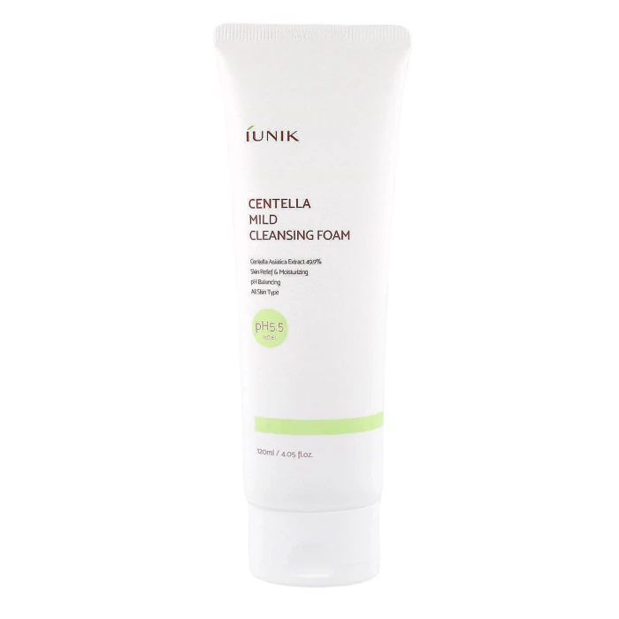 iUNIK Centella Mild Cleansing Foam Łagodna pianka do mycia twarzy z CICA 120 ml