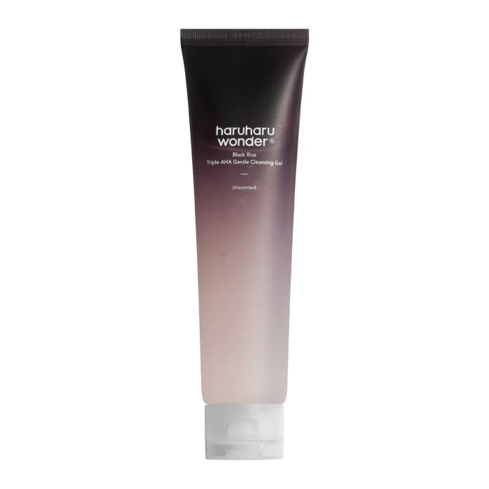 HARUHARU WONDER Black Rice Triple AHA Gentle Cleansing Gel Żel do głębokiego oczyszczania twarzy z kwasami AHA 100 ml