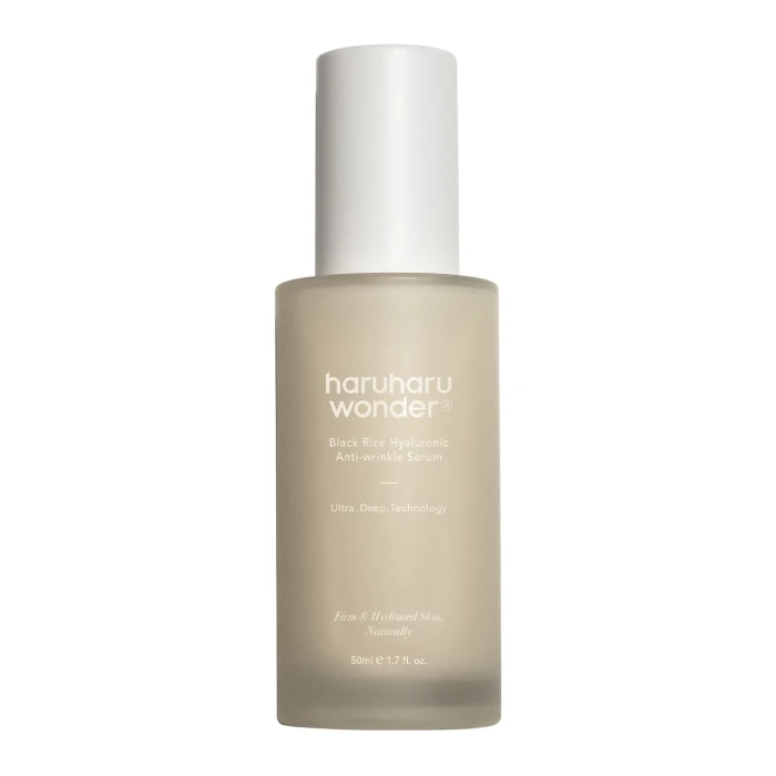 HARUHARU WONDER Black Rice Hyaluronic Anti-Wrinkle Serum Przeciwzmarszczkowe serum z ekstraktem z ryżu i żeń-szeniem 50 ml