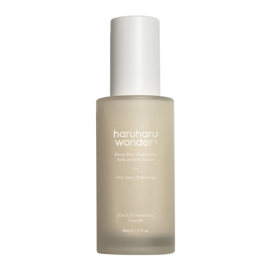 HARUHARU WONDER Black Rice Hyaluronic Anti-Wrinkle Serum Przeciwzmarszczkowe serum z ekstraktem z ryżu i żeń-szeniem 50 ml