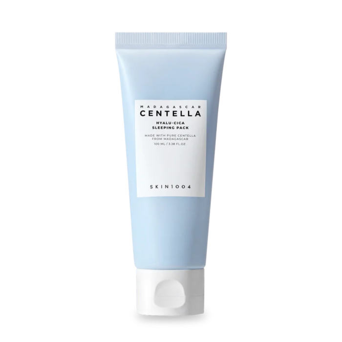 SKIN1004 Madagascar Centella Hyalu-Cica Sleeping Pack Nawilżająco łagodząca maska na noc z wąkrotą azjatycką 100 ml